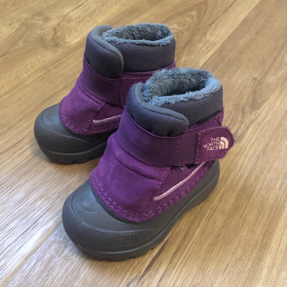 North Face Baby Snow Boots, Size 5